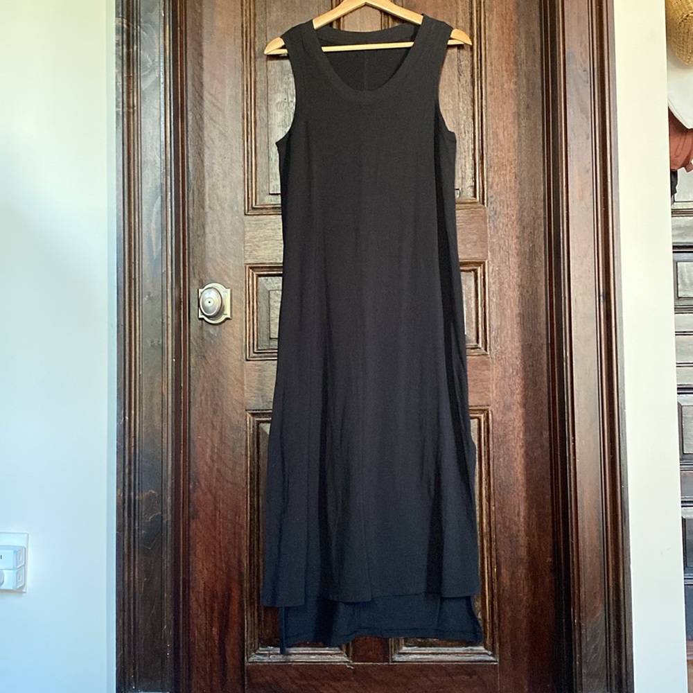 Lululemon Black Pima Cotton Slit Dress!